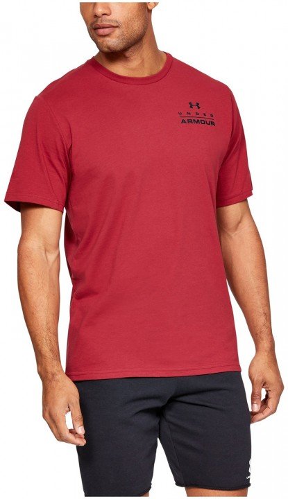 under armour ua stacked left chest short sleeve red under armour ua stacked left chest short sleeve red