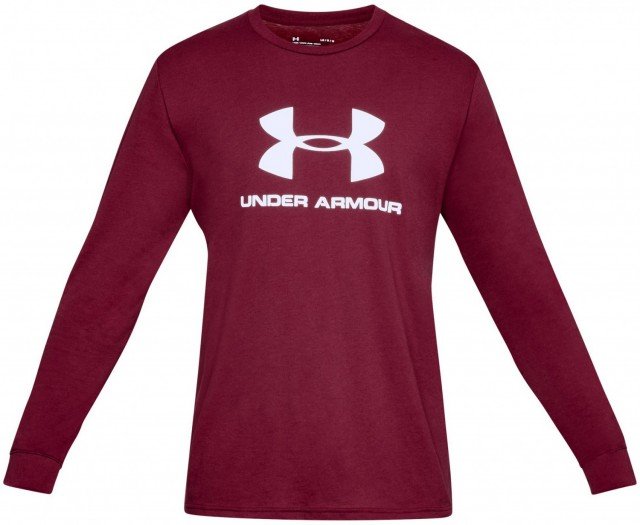 under armour sportstyle logo ls red under armour sportstyle logo ls red