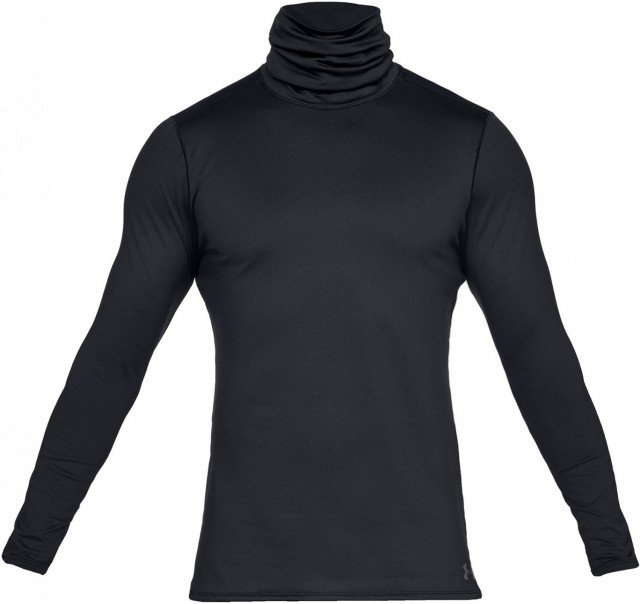 under armour fitted coldgear funnel neck black under armour fitted coldgear funnel neck black