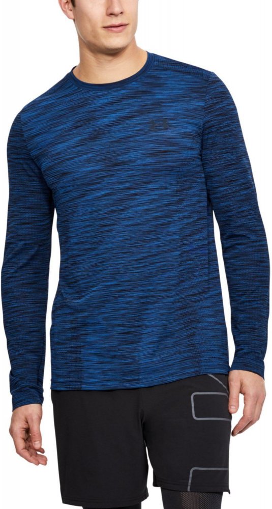 under armour threadborn seamless longsleeve blue under armour threadborn seamless longsleeve blue
