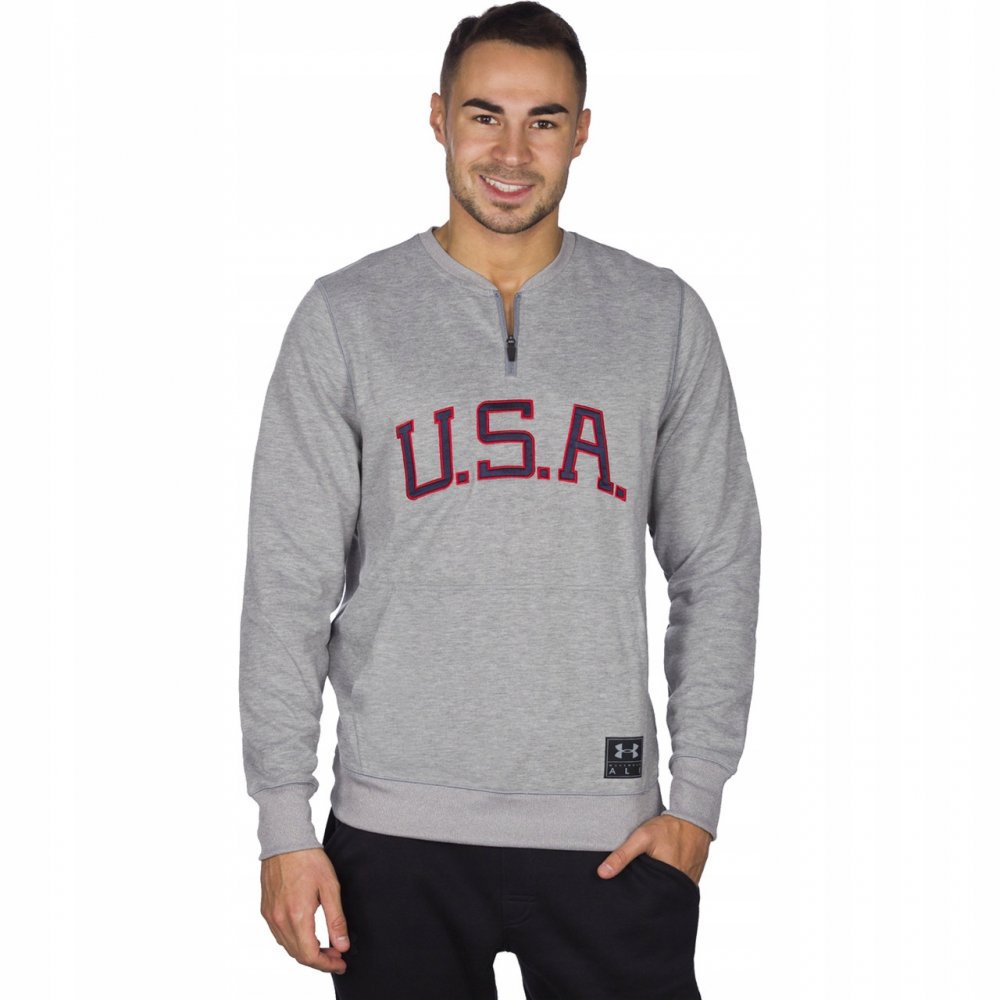 bluza under armour m clay 1/4 zip americana crew bluza under armour m clay 1/4 zip americana crew