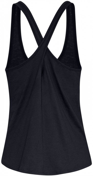 under armour graphic script x-back tank black under armour graphic script x-back tank black
