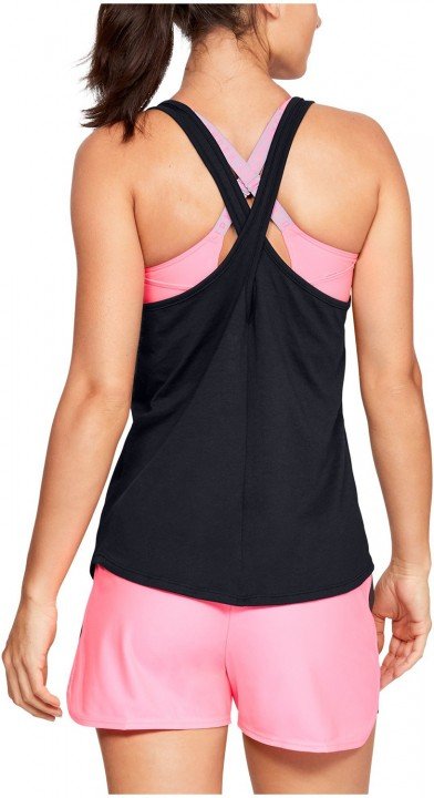 under armour graphic script x-back tank black under armour graphic script x-back tank black