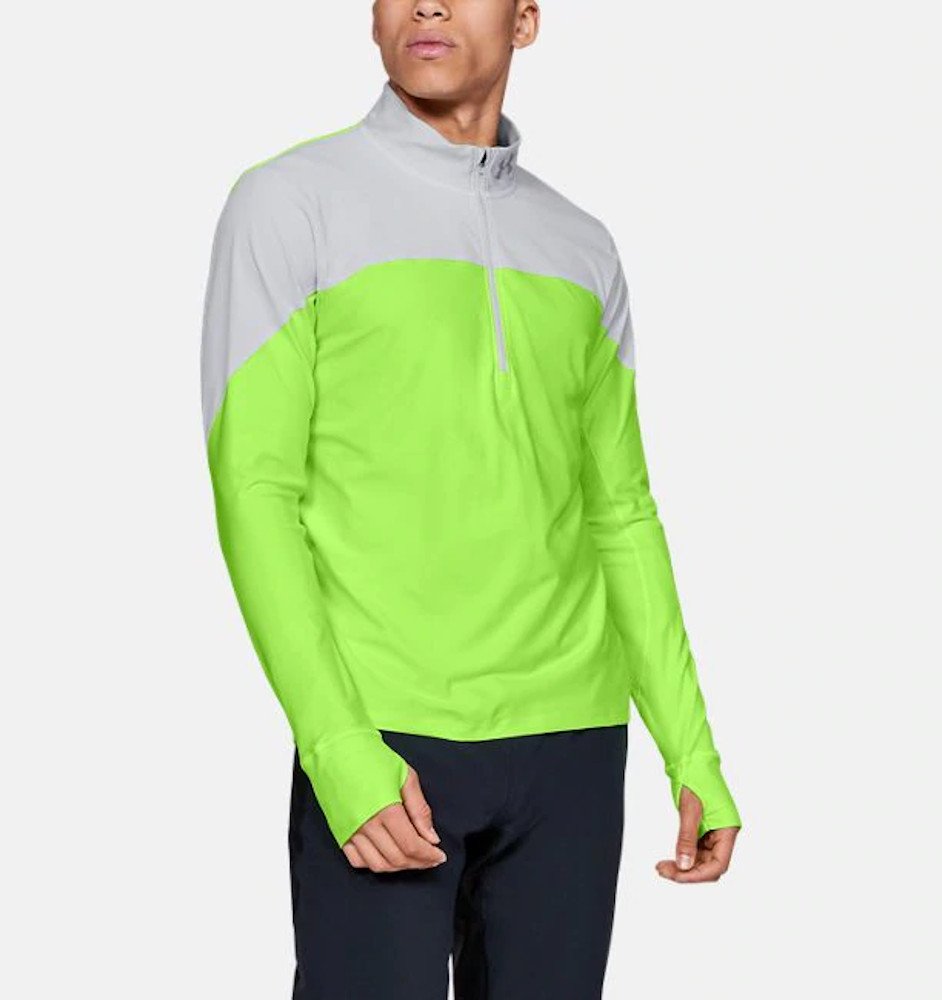 under armour qualifier half zip m zielono-szary under armour qualifier half zip m zielono-szary