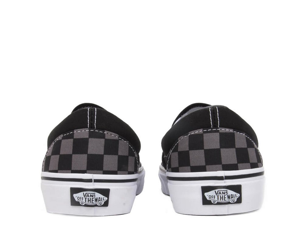 vans classic slip-on szaro-czarne (vn000eyebpj) vans classic slip-on szaro-czarne (vn000eyebpj)