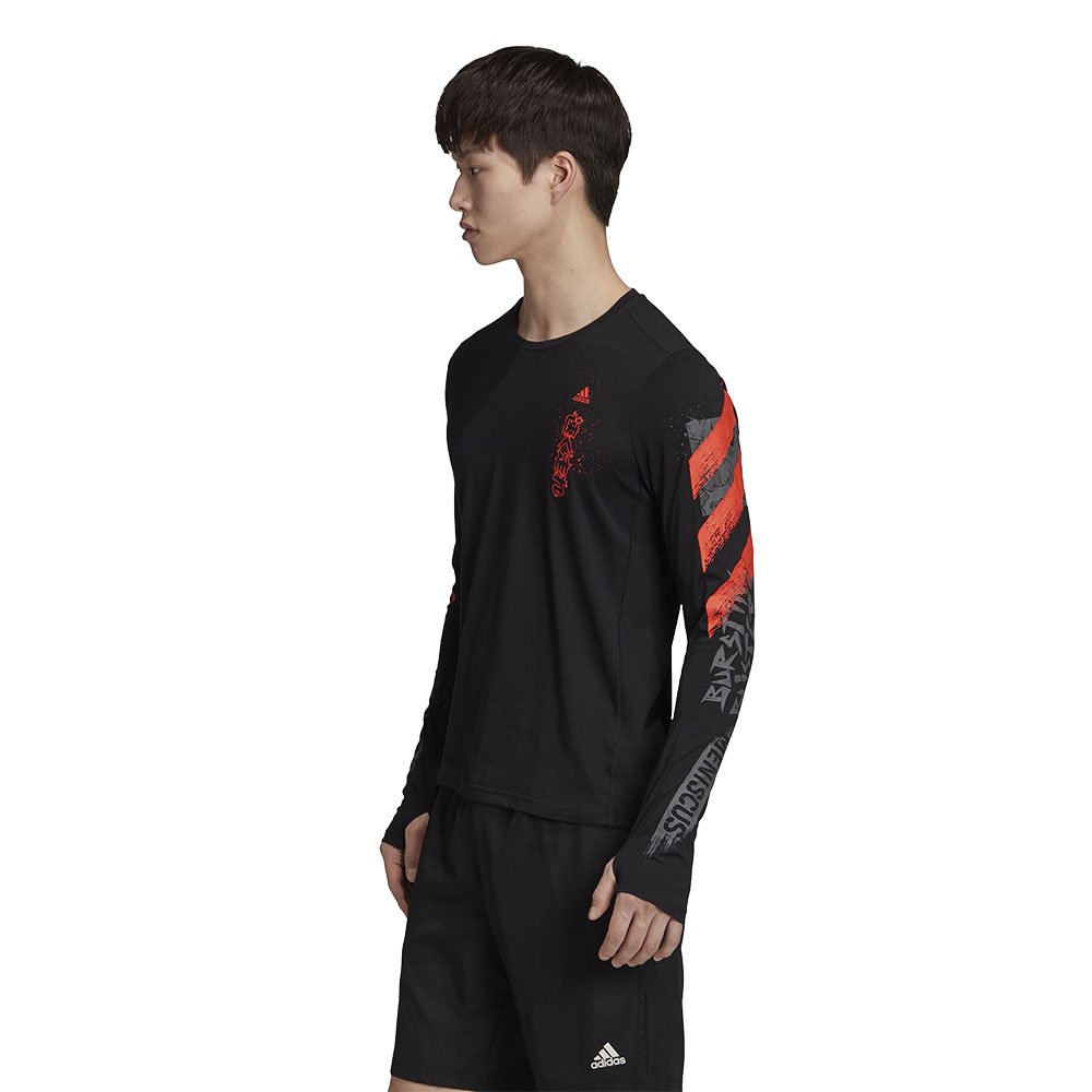KOSZULKA MĘSKA ADIDAS FAST GRAPHIC TEE CZARNA FJ5000