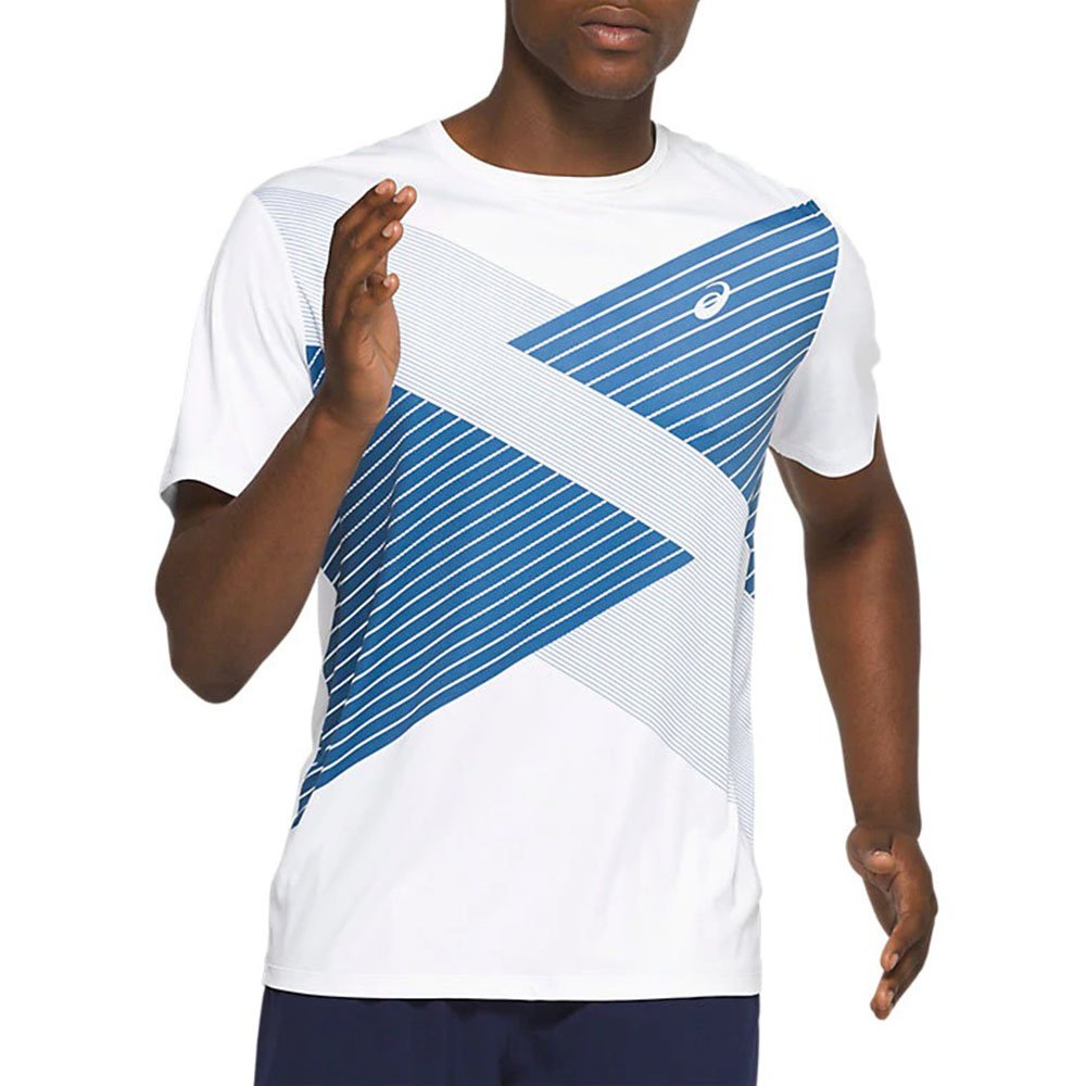 asics tokyo ss top m biało-niebieska asics tokyo ss top m biało-niebieska