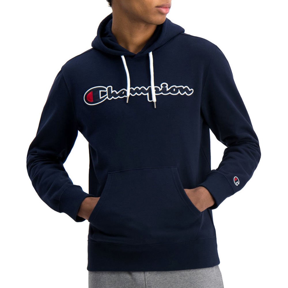 champion satin script logo hoodie (214183-bs538) champion satin script logo hoodie (214183-bs538)