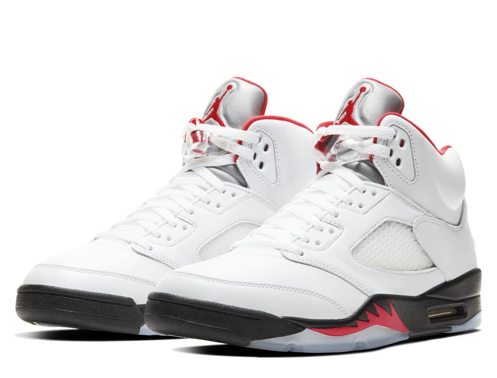 air jordan 5 retro "fire red" męskie białe (da1911-102) air jordan 5 retro "fire red" męskie białe (da1911-102)