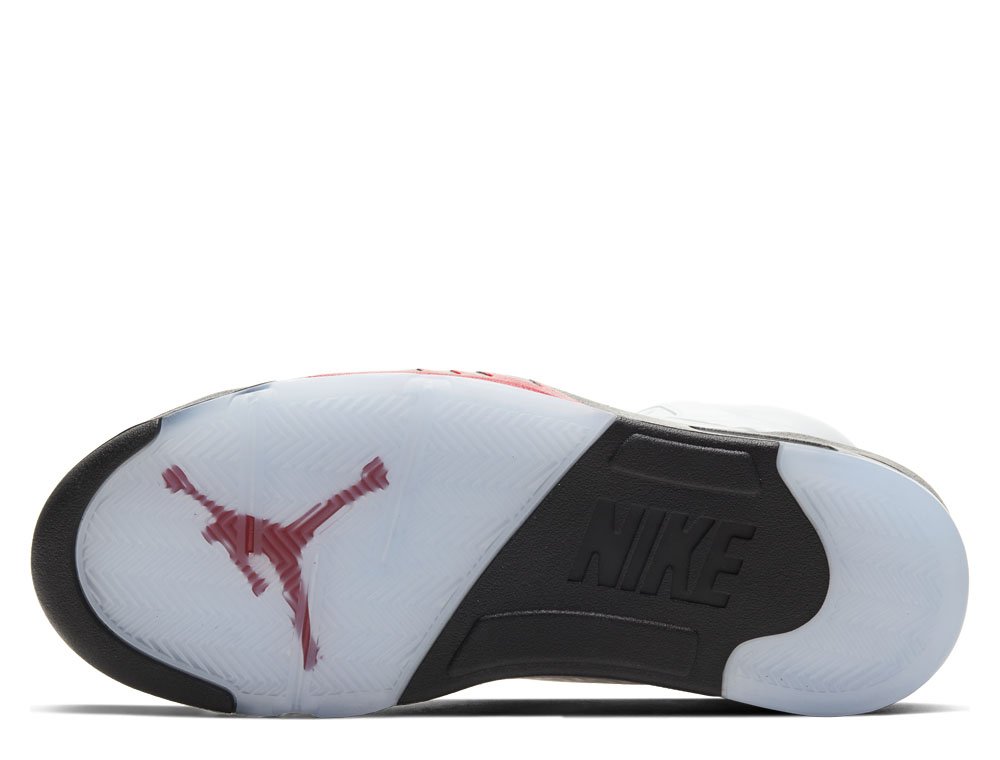 air jordan 5 retro "fire red" męskie białe (da1911-102) air jordan 5 retro "fire red" męskie białe (da1911-102)