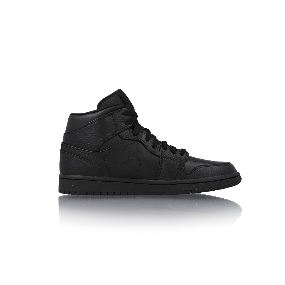 nike air jordan 1 mid triple black