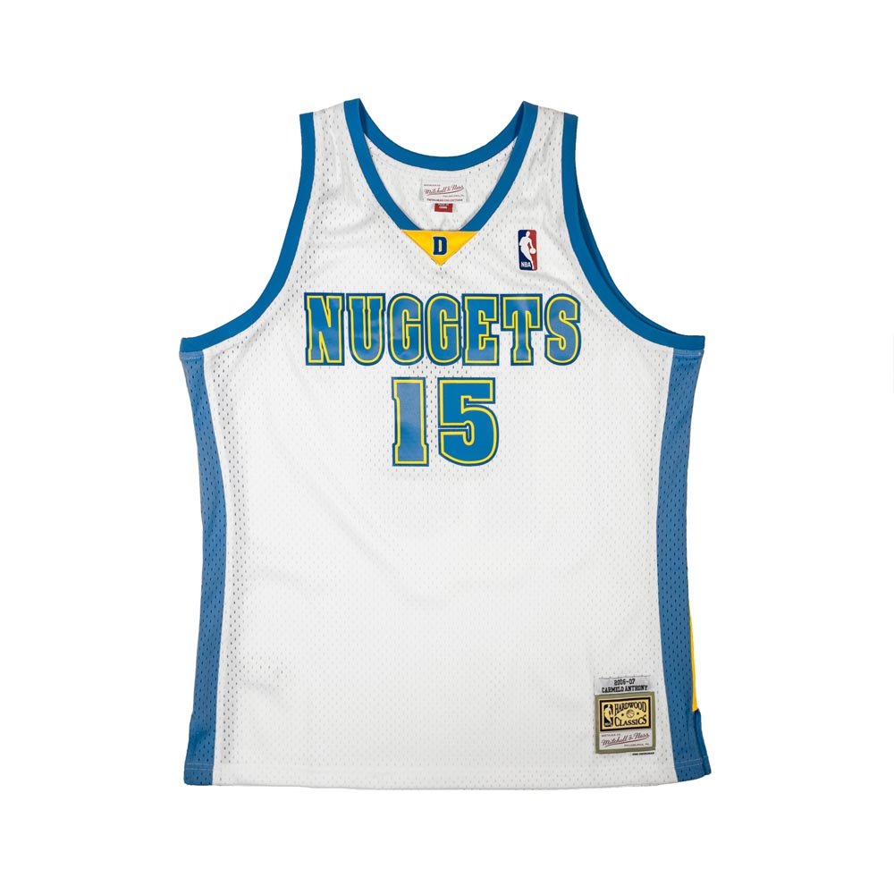 MITCHELL&NESS NBA SWINGMAN JERSEYS DENVER NUGGETS CARMELO ANTONY #15  WHITE