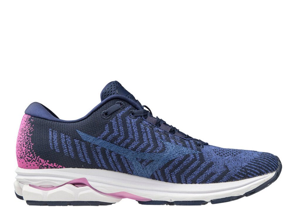 mizuno wave rider waveknit 3 w granatowo-fioletowe mizuno wave rider waveknit 3 w granatowo-fioletowe