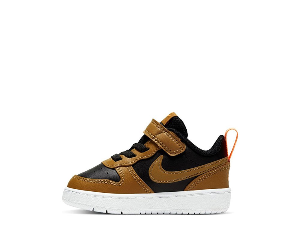 nike court borough low 2 (tdv) brązowo-czarne nike court borough low 2 (tdv) brązowo-czarne