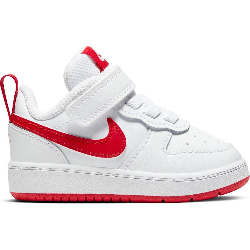 nike court borough low 2 (tdv) biało-czerwone nike court borough low 2 (tdv) biało-czerwone