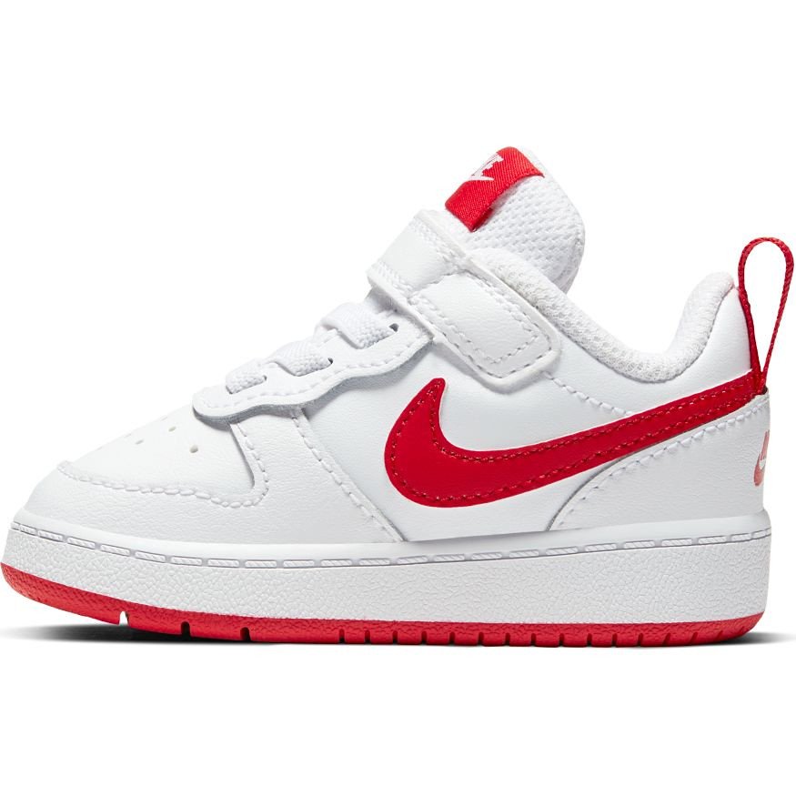 nike court borough low 2 (tdv) biało-czerwone nike court borough low 2 (tdv) biało-czerwone