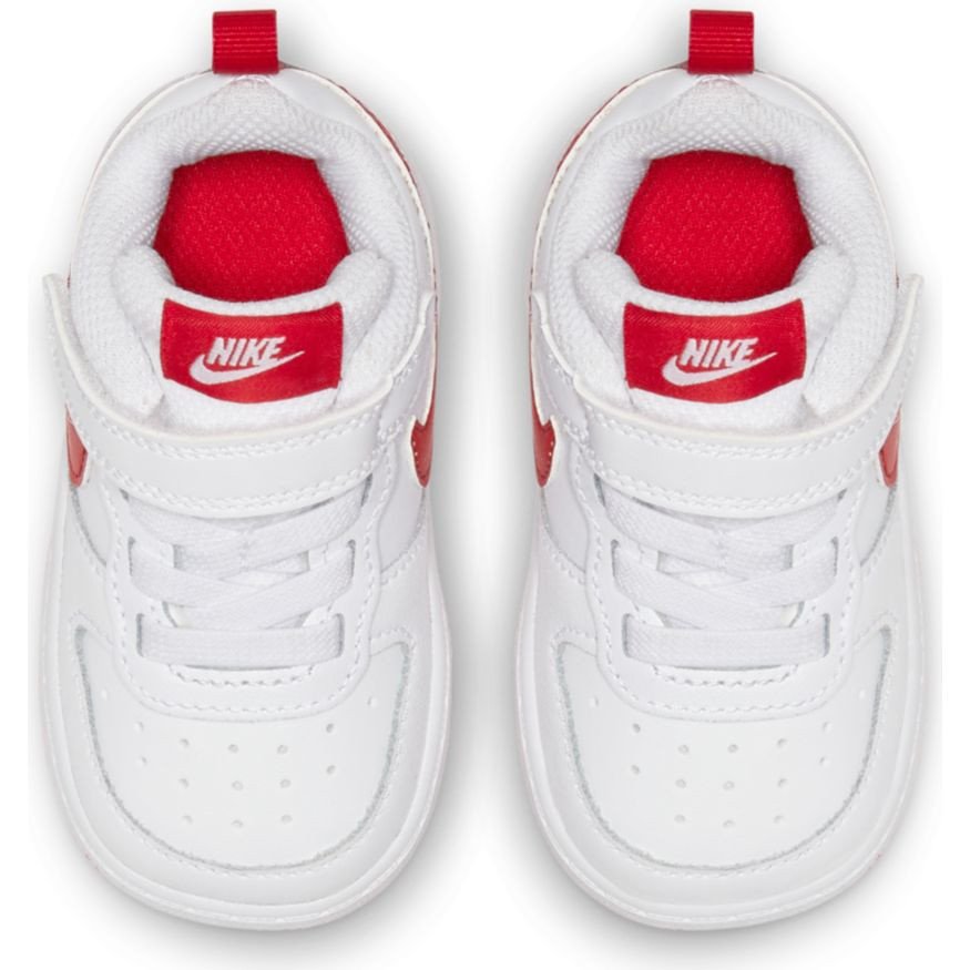nike court borough low 2 (tdv) biało-czerwone nike court borough low 2 (tdv) biało-czerwone