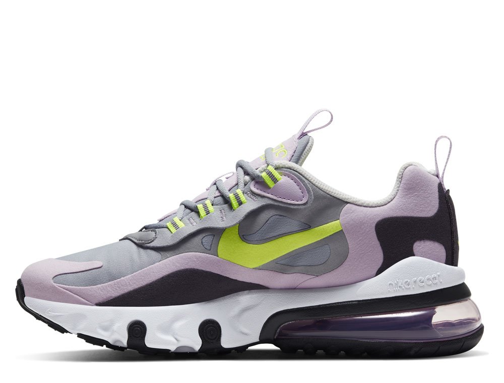 nike air max 270 react (gs) młodzieżowe szaro-różowe (bq0103-010) nike air max 270 react (gs) młodzieżowe szaro-różowe (bq0103-010)