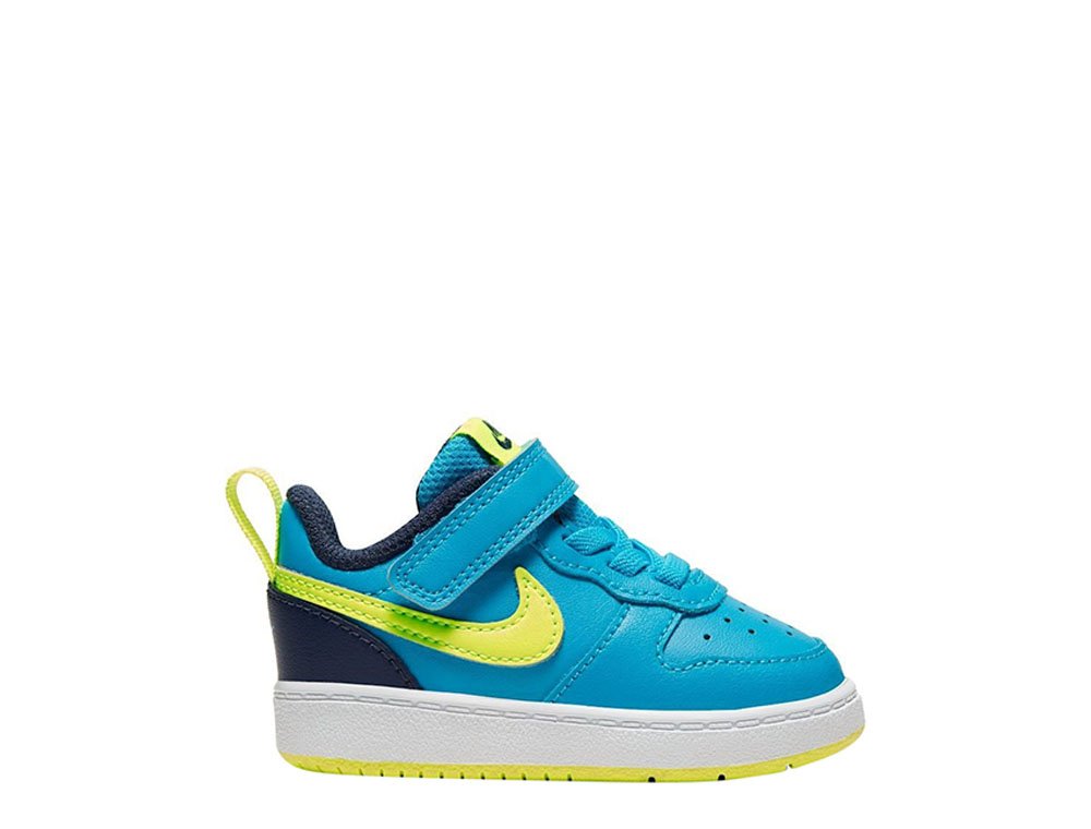 nike court borough low 2 (tdv) niebiesko-żółte nike court borough low 2 (tdv) niebiesko-żółte