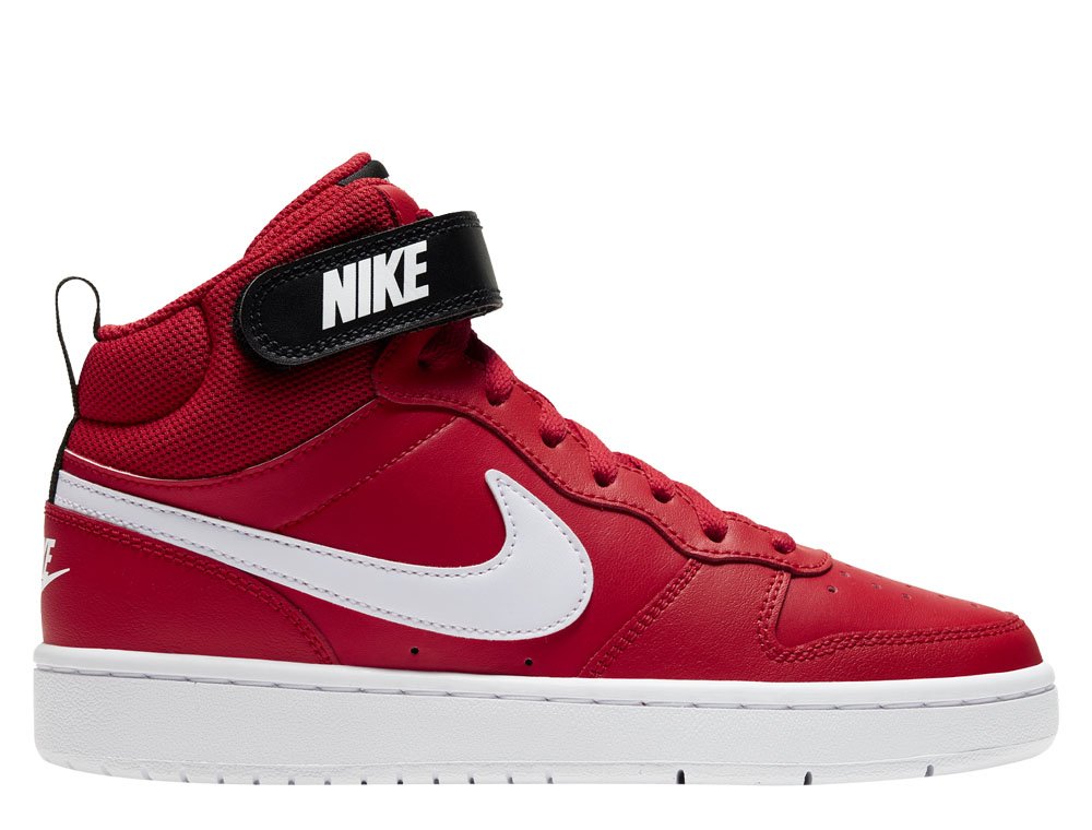 nike court borough low 2 (gs) czerwone nike court borough low 2 (gs) czerwone