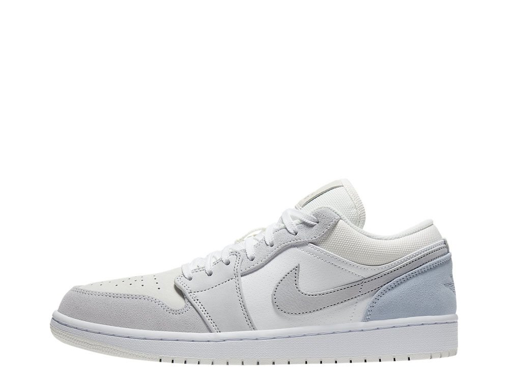 【NIKE】AIR JORDAN 1 LOW PARIS GREY FOOTBALL Air Jordan 1 Low 'Paris' White/Sky Grey-Football Gray shoes