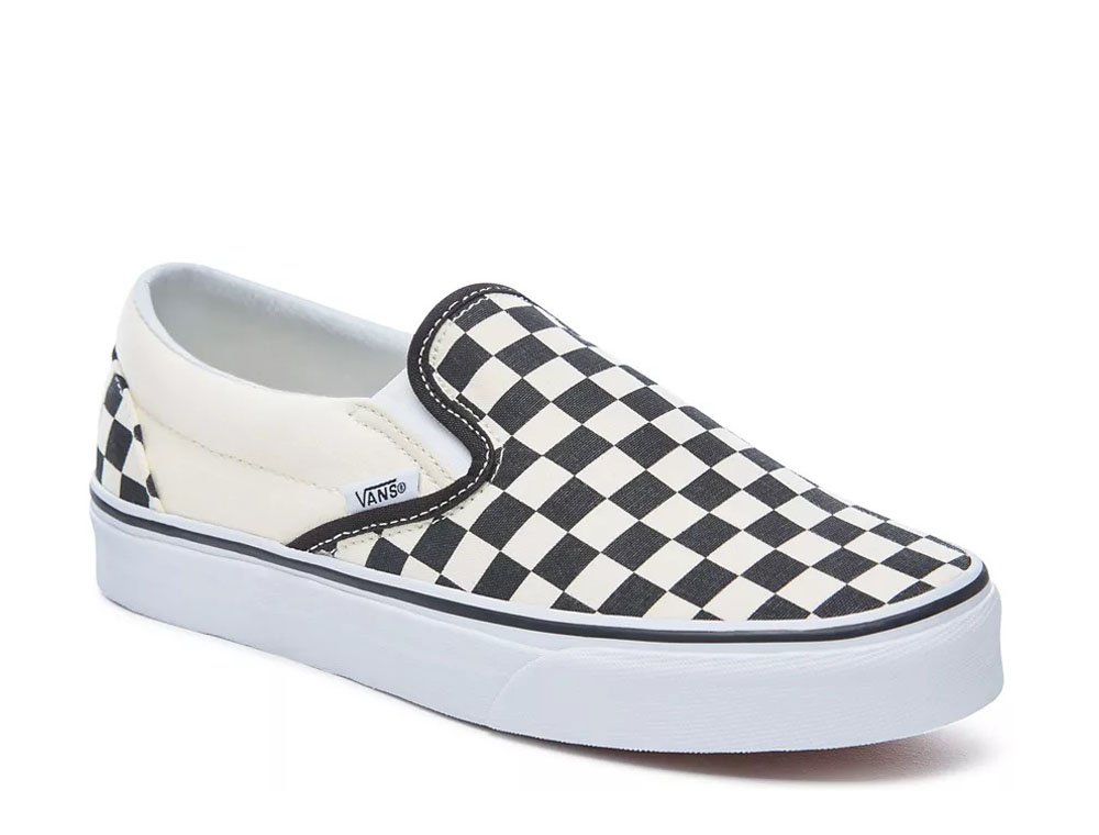 vans ua classic slip-on blk wht vans ua classic slip-on blk wht