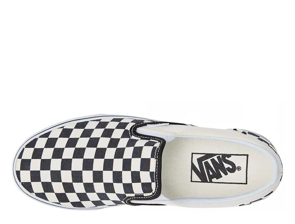 vans ua classic slip-on blk wht vans ua classic slip-on blk wht