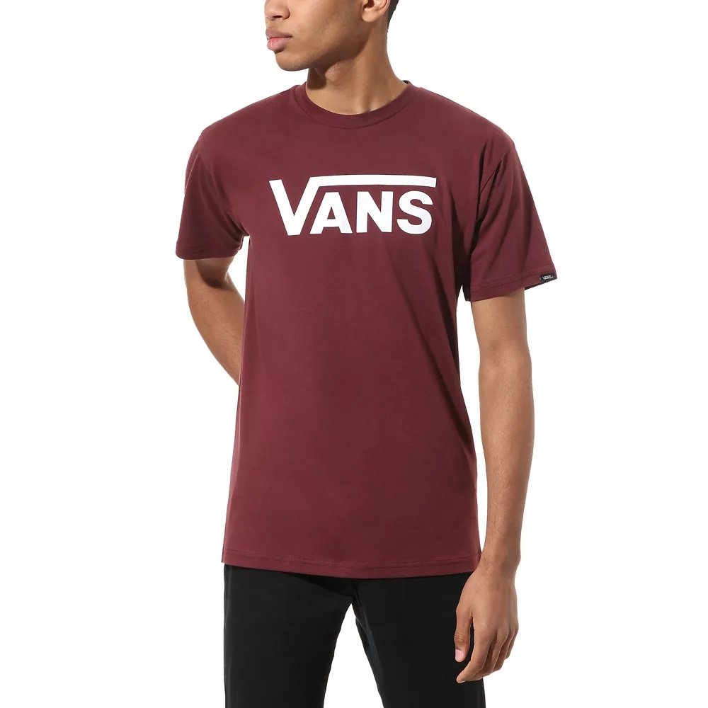 vans classic t-shirt męska bordowa vans classic t-shirt męska bordowa