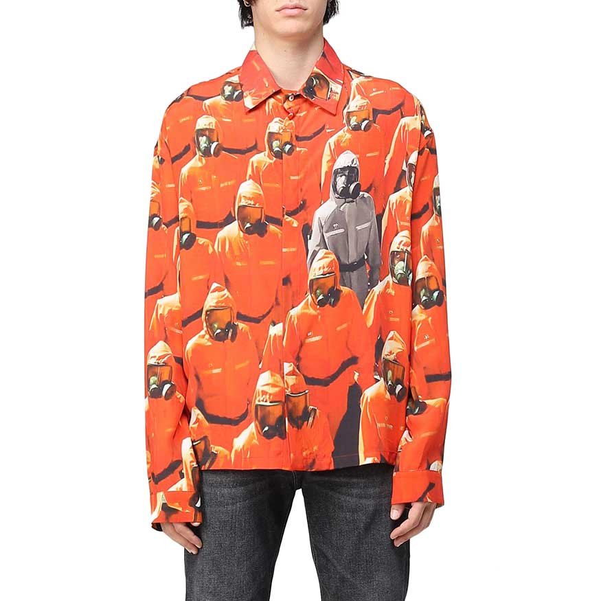 OAMC camouflage-pattern Shirt - Orange