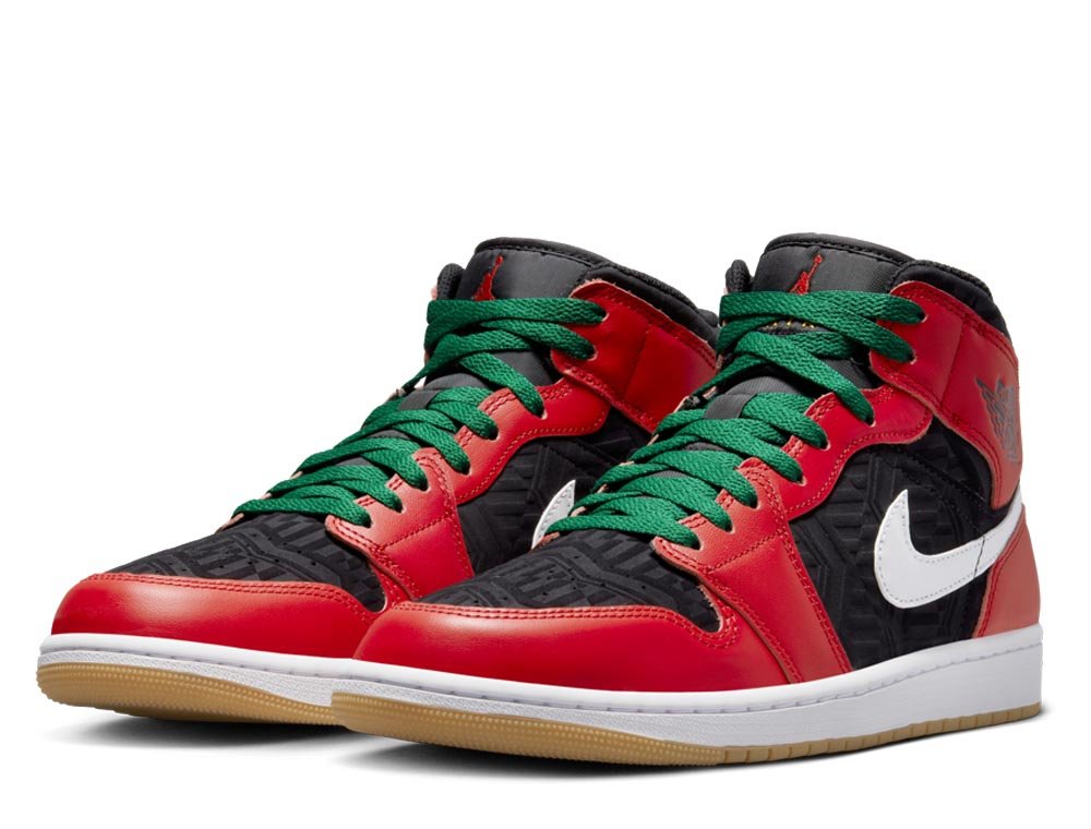 Air Jordan 1 Mid SE Christmas Unboxing And On Feet Review