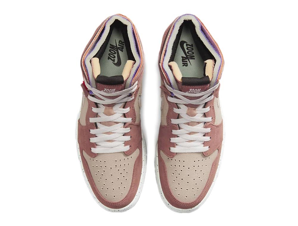 【Nike】 Jordan 1 Zoom Air CMFT Anthracite Pink Gold Giày Nike Air Jordan 1 Zoom Air Anthracite Pink Gold CT0978-016