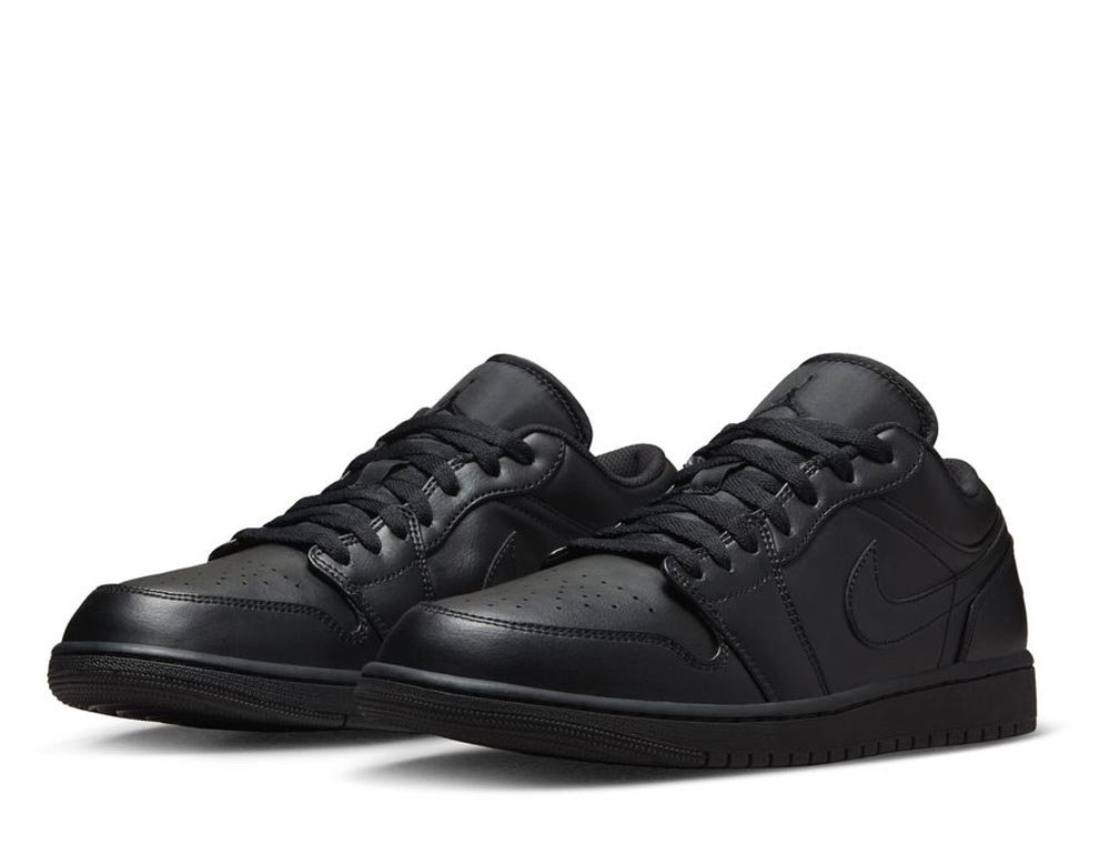 【NIKE】AIR JORDAN 1 LOW BLACK Buty Nike Air Jordan 1 Low Czarne Białe R.38.5 - AIR Jordan