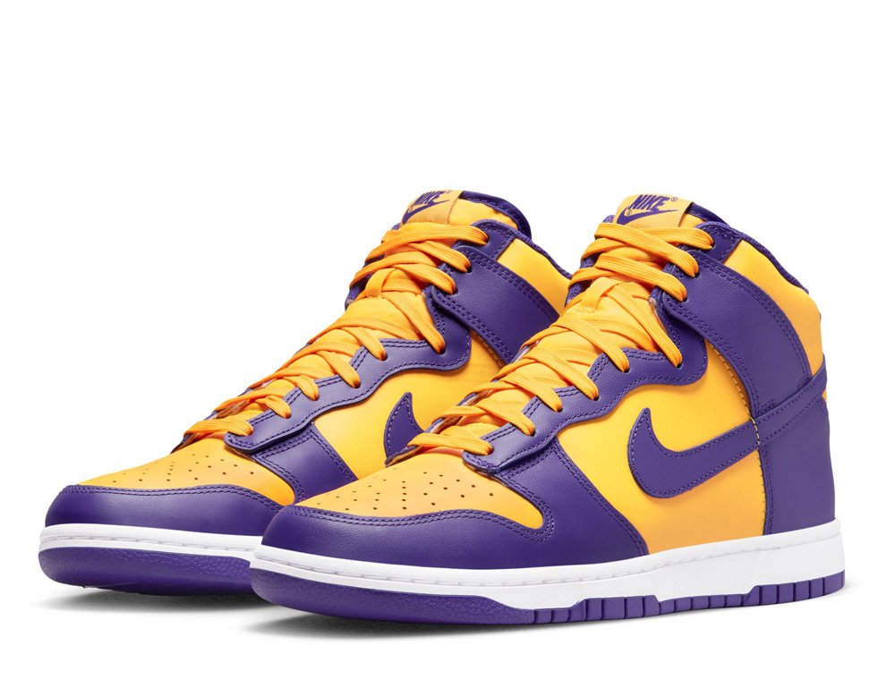 Nike Dunk High Retro 'Los Angeles Lakers' Purple [DD1399-500