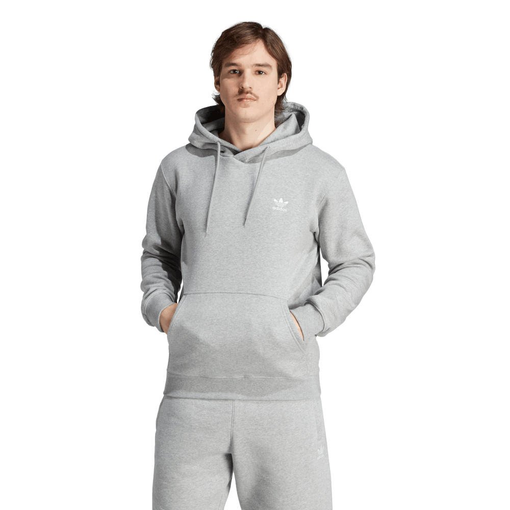 gray adidas trefoil hoodie