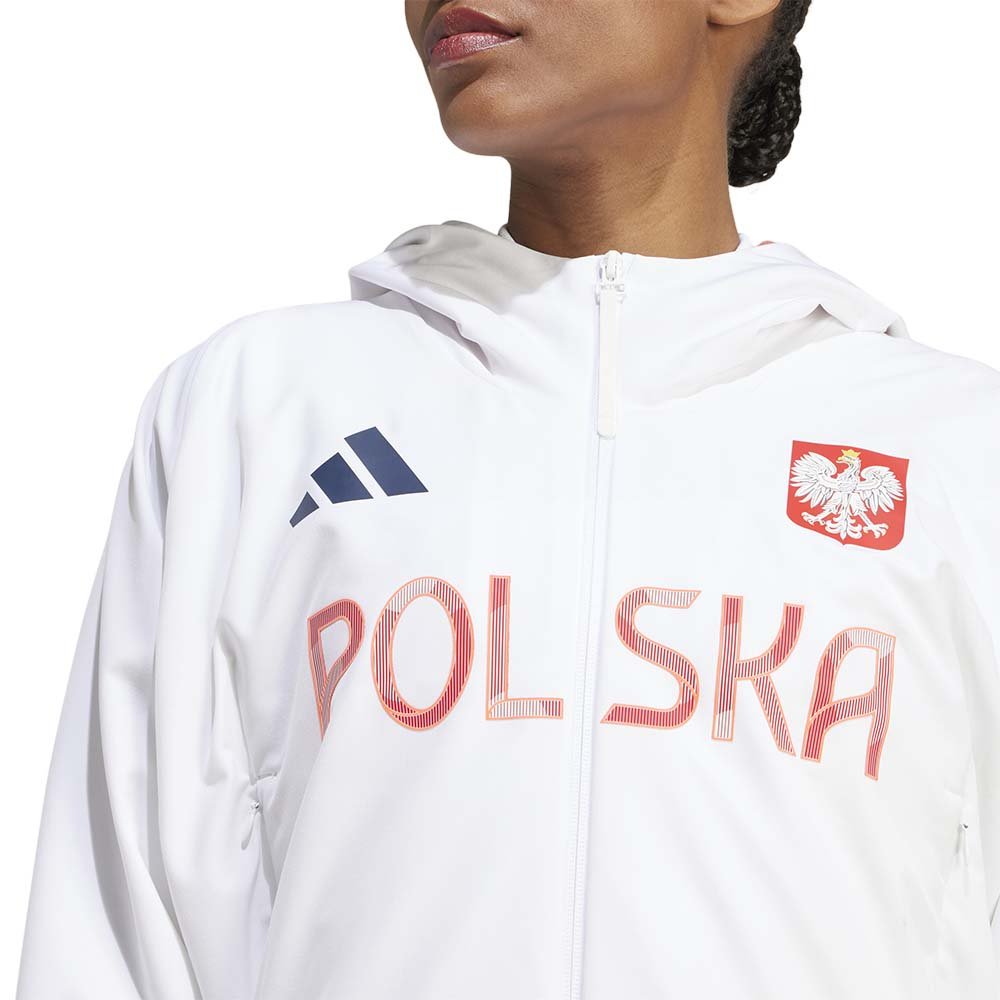 ☆hnp☆ adidas Poland ZNE Podium Full-Zip sweatshirt, White [JF6671