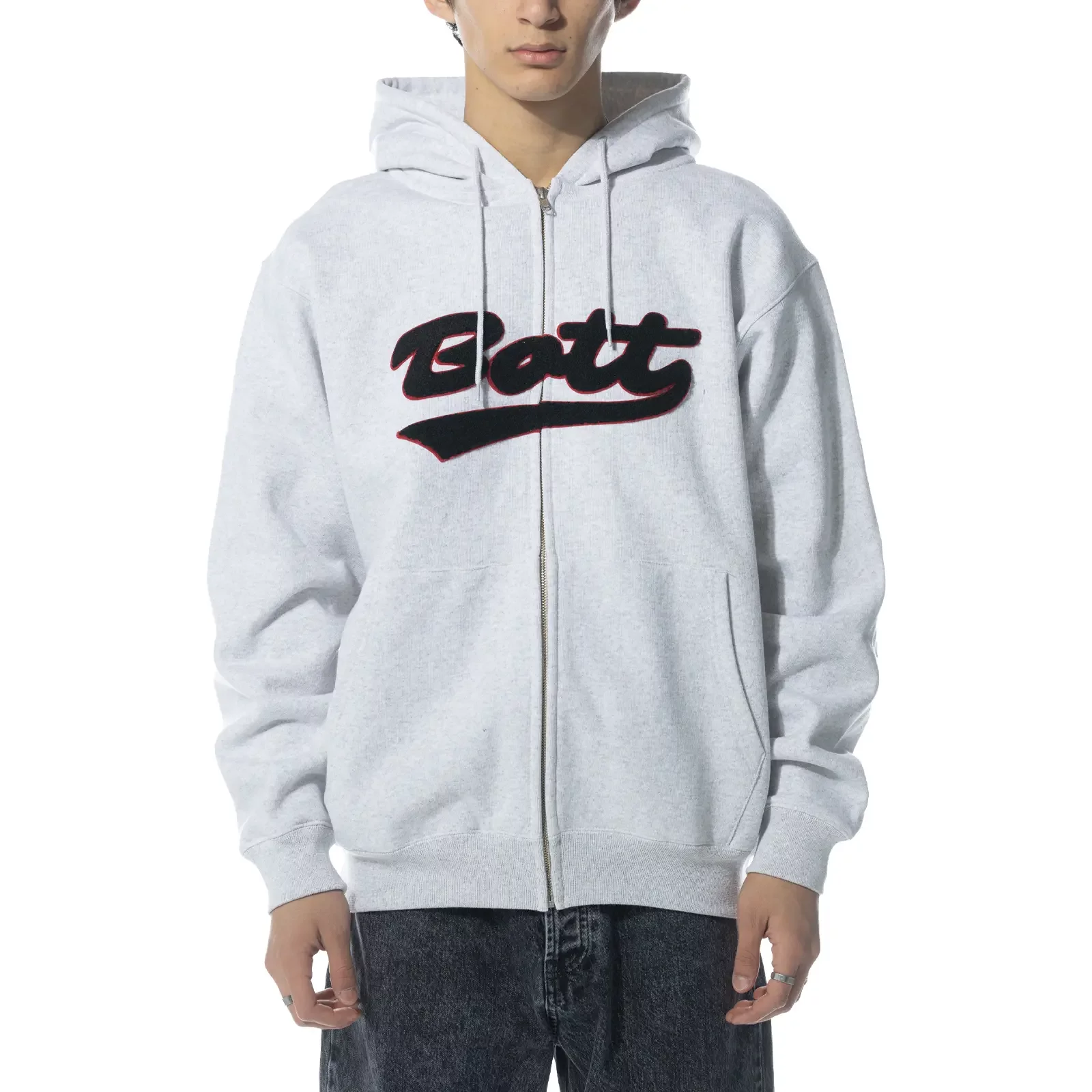 オープンセール 福袋 Sweatshirts BoTT Script Logo Zip Hoodie 'Ash' (SCRPT-ZIP トップス