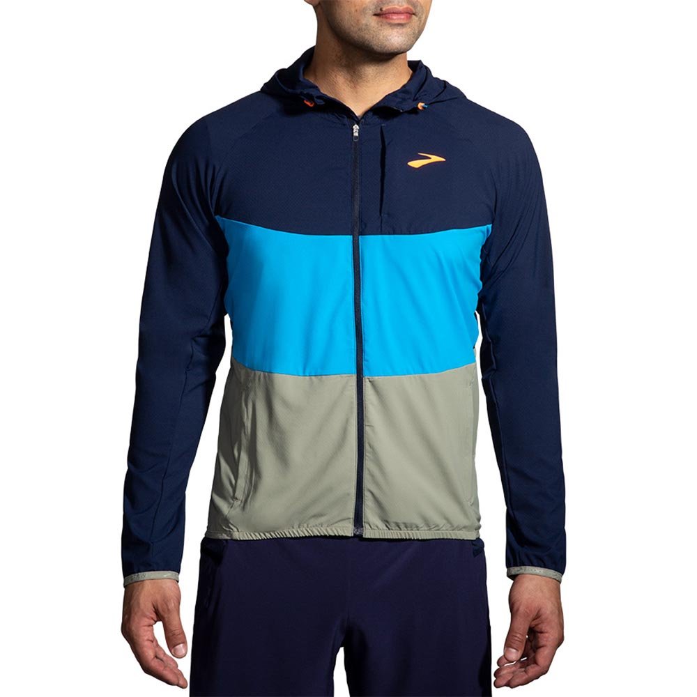 Brooks Canopy Jacket M Navy Blue [211385465] - berunner.com