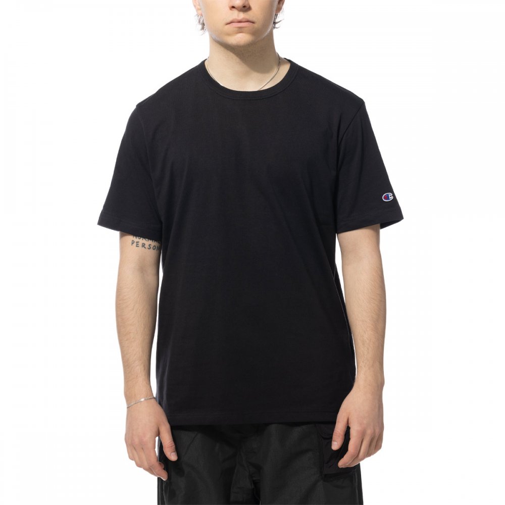 dybt på slank T-shirt Champion Crewneck T-shirt 'Black' (218905-KK001) | WSS