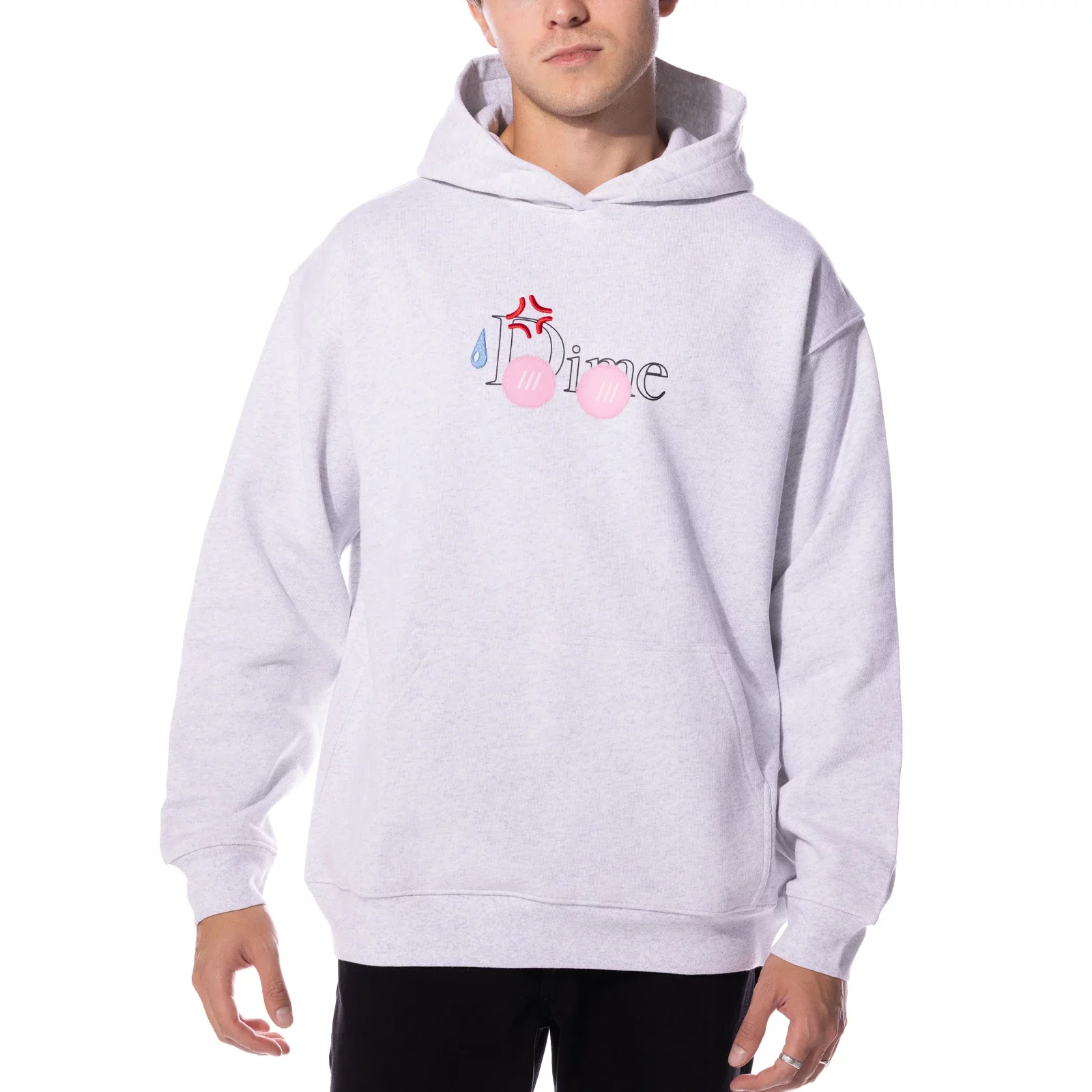 【DIME】Final Hoodie / Ash Sweatshirts Dime Classic Senpai Hoodie 'Ash' (DIME23D1F11ASH