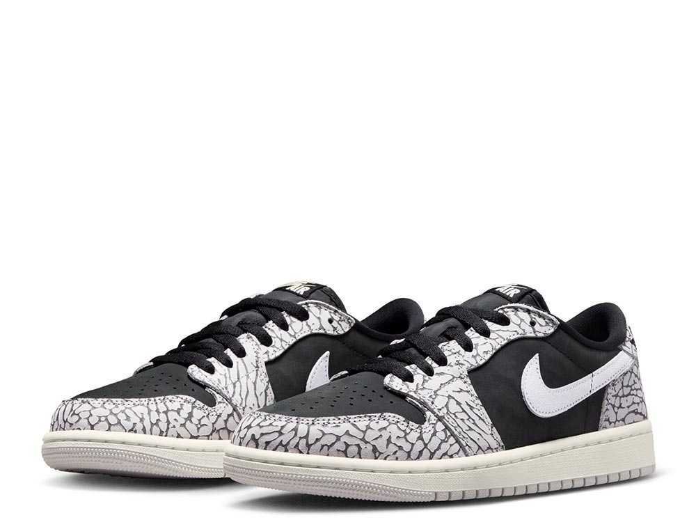靴 Nike Air Jordan 1 Retro Low BLACK CEMENT Air Jordan 1 Low OG Black Cement - YouTube