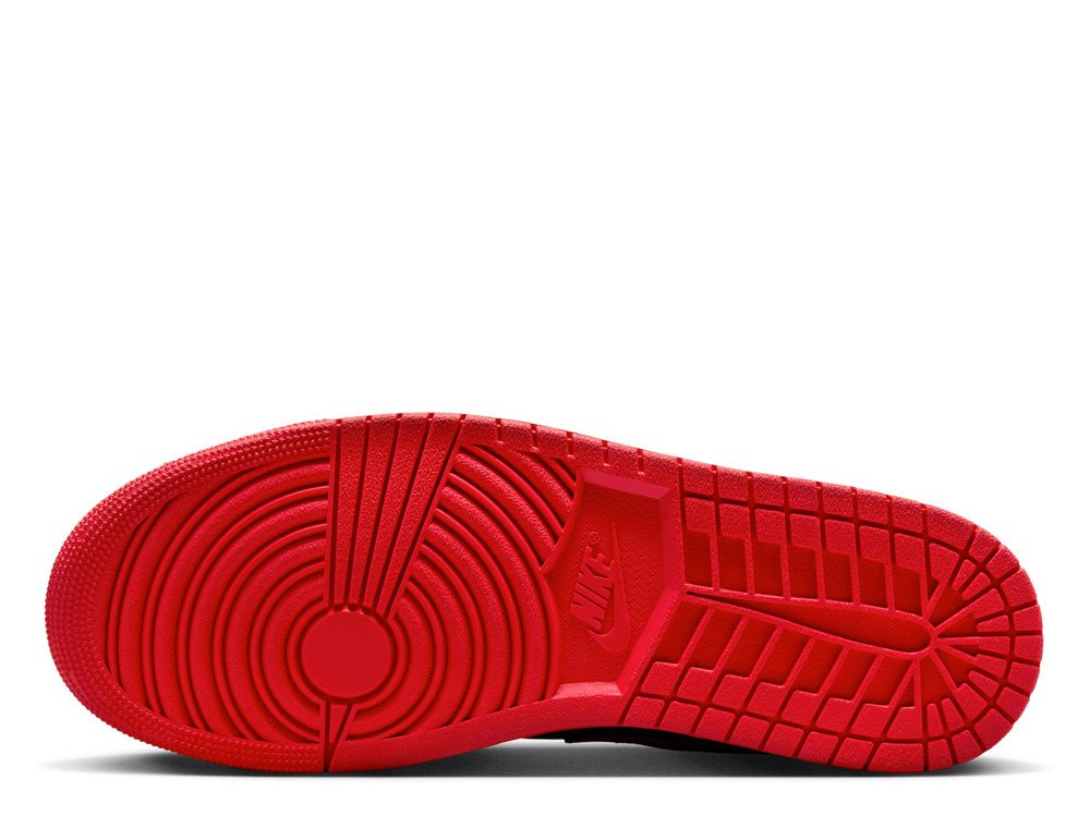 国内配送 NIKE AIR JORDAN 1 LOW BLACK /L.SMOKE GREY-GYM RED Jordan 1 Low Black Light Smoke Grey Gym Red – OG Kicks
