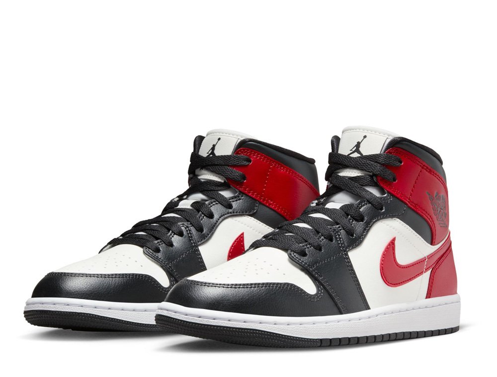 Nike Air Jordan 1 Mid 赤黒 NIKE AIR JORDAN 1 MID 