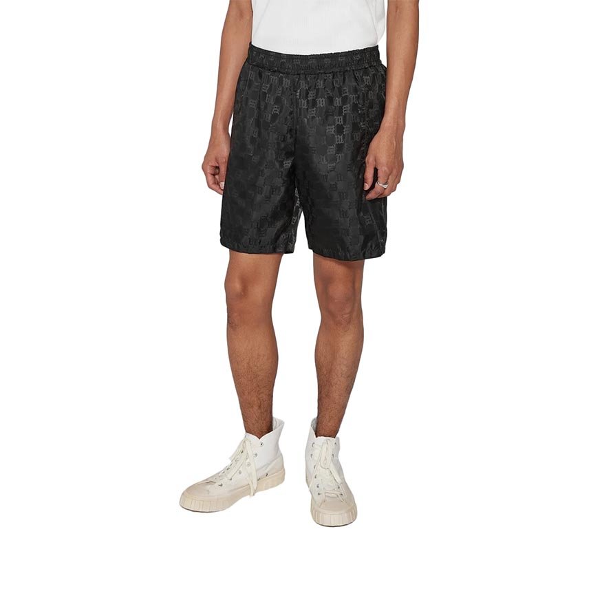 MISBHV Monogram Nylon Long Shorts Black (022M326)