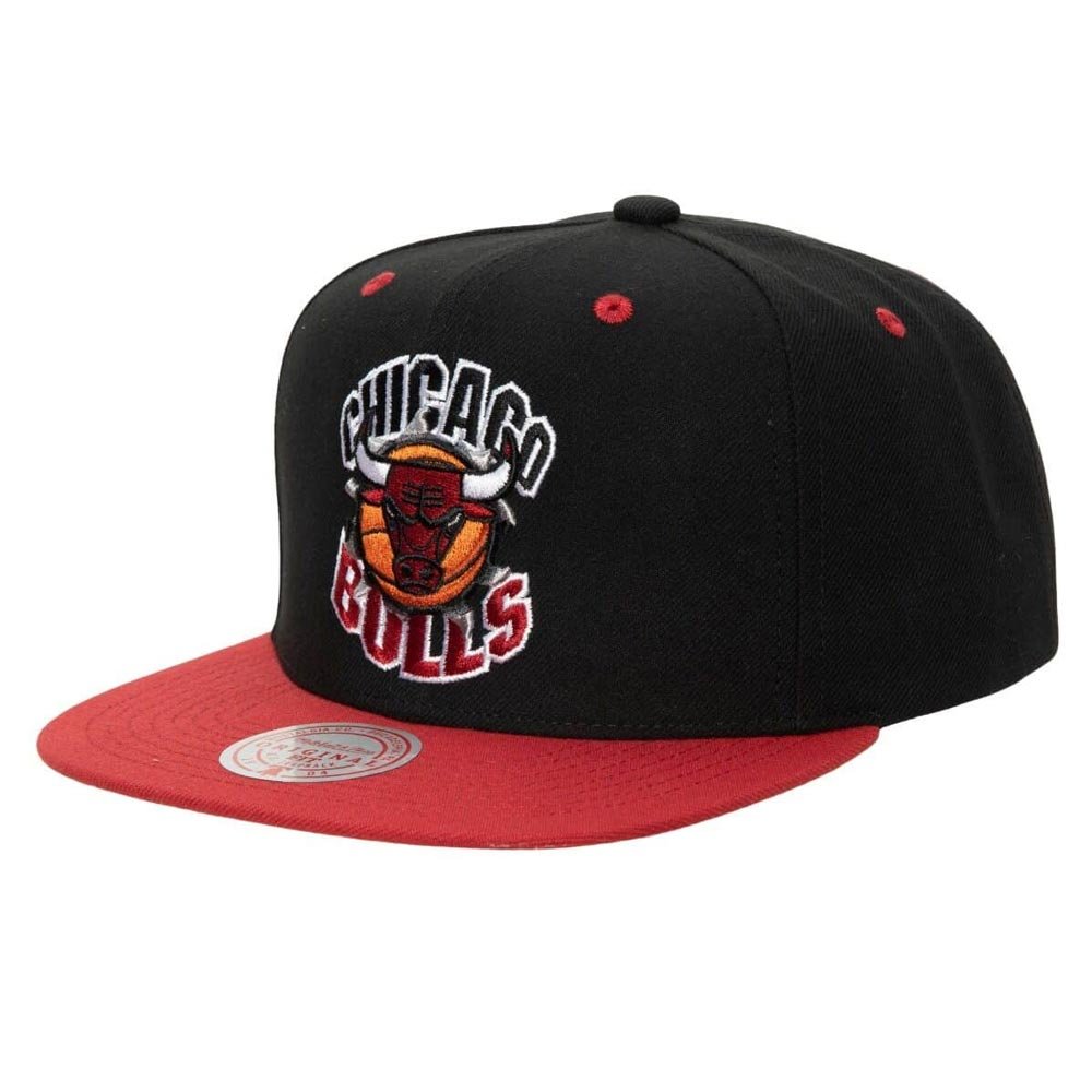 Chicago Bulls Hat Cap Snapback Mitchell Ness Men White NBA