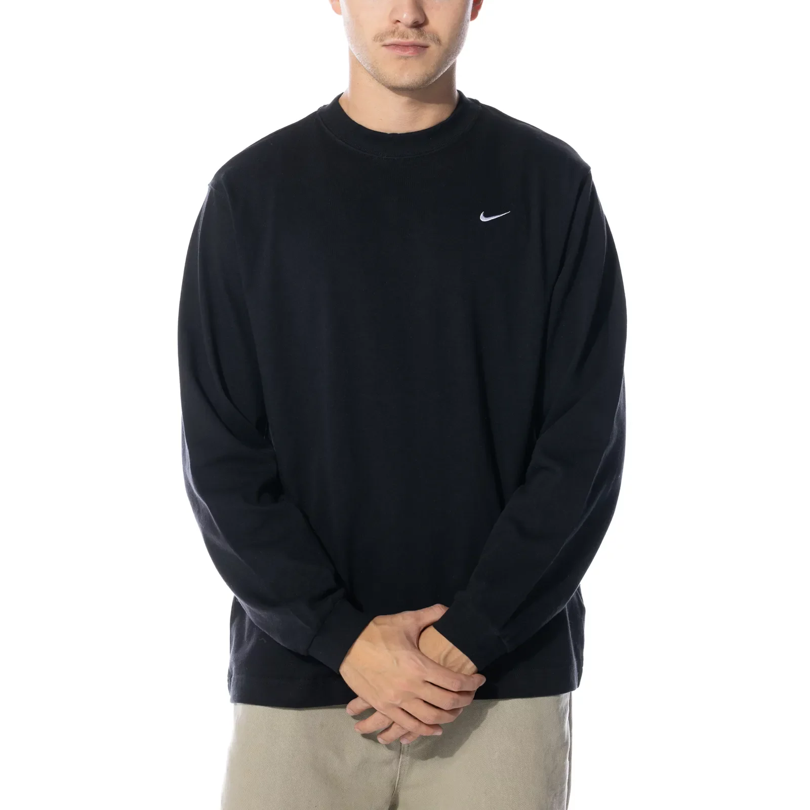 Sweatshirts Nike Solo Swoosh Fleece Crew 'Black' (DX1361-010