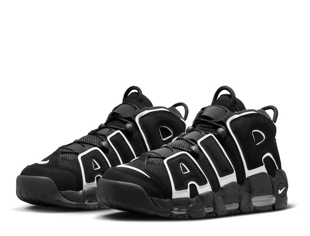 NIKE AIR MORE UPTEMPO SLIDE　BLACK　27cm NIKE AIR MORE UPTEMPO SLIDE BLACK/WHITE-BLACK-CLEAR（ナイキ