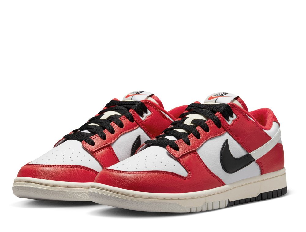 Nike Dunk Low Retro 'Chicago Split' Shoes Red [DZ2536-600