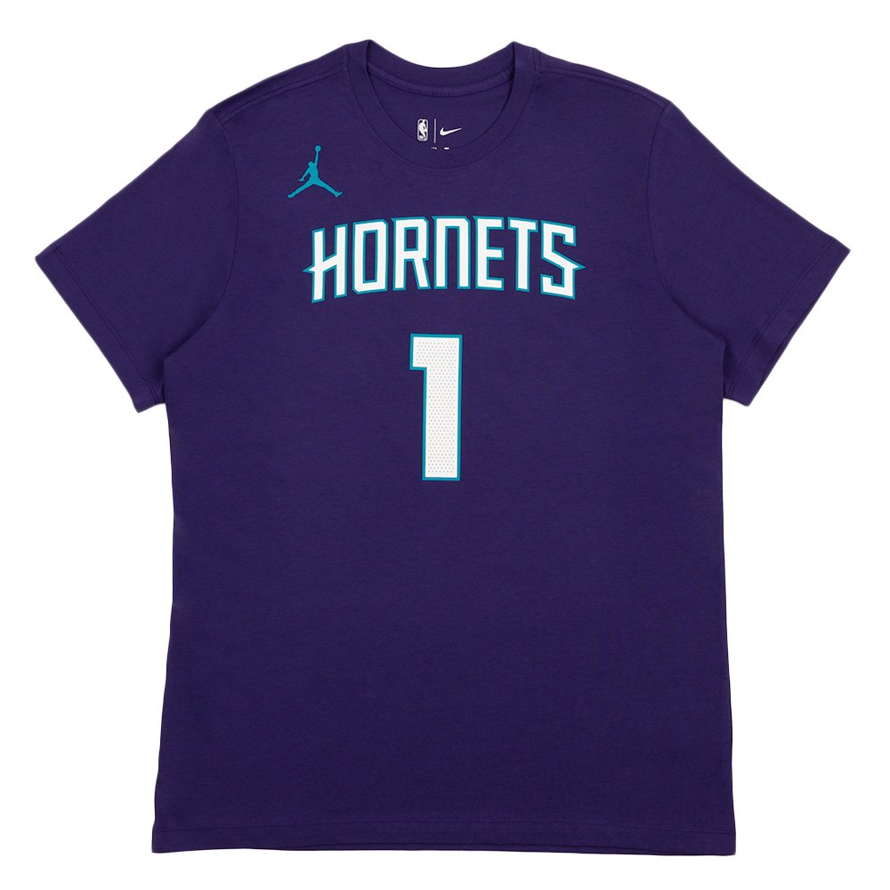 Jordan Brand Men's Jordan Brand LaMelo Ball Purple Charlotte Hornets  2022/23 Statement Edition Name & Number T-Shirt