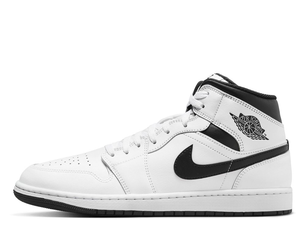 Nike Air Jordan 1 Mid ホワイト21cm Nike Air Jordan 1 Mid Shoes White Black DQ8426-132 Men's