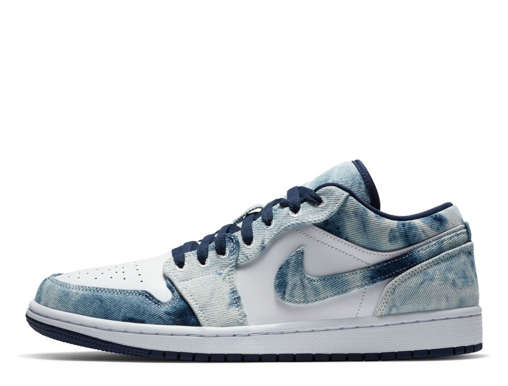 スニーカー Nike Air Jordan 1 Low WASHED DENIM 21cm ナイキ NIKE AIR JORDAN 1 Low Washed Denim 超厳選 大人気